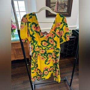 Hayley Menzies Floral Yellow Dress